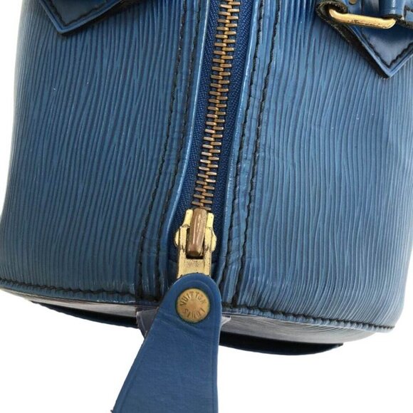 100% Authentic LOUIS VUITTON Speedy 30 Toledo Blue Epi Handbag - Picture 7 of 15